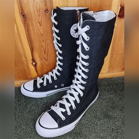 Rare Vintage Converse All Star Calf Knee High Women 5 Gem