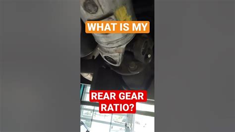 How To Calculate Your Rear End Gear Ratio Youtube