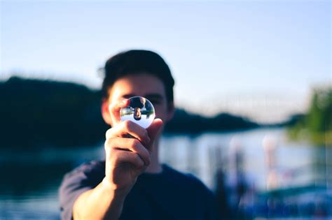 Digital Camera Man Day Leisure Activity Portrait Water Reflection