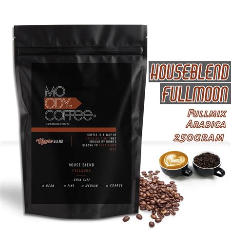 Jual Kopi Bubuk House Blend Espresso Full Moon Gram Biji Bubuk