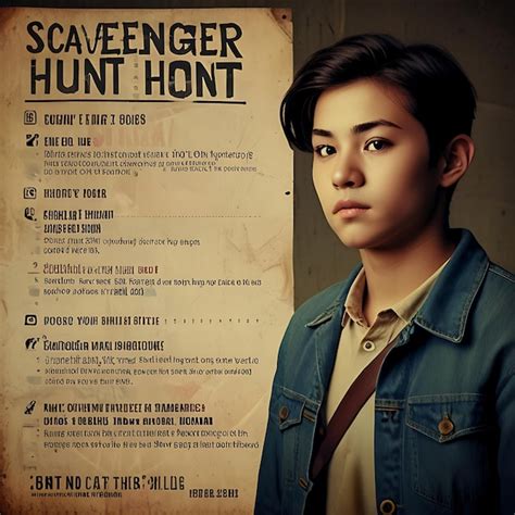 Scavenger Hunt Poster Premium Ai Generated Image