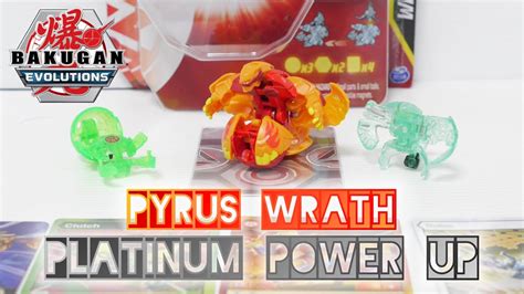 PYRUS WRATH PLATINUM POWER UP Pack Bakugan Evolutions BAKUGAN UNBOX