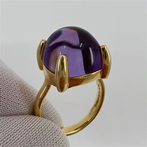 Rare Tiffany And Co Paloma Picasso Amethyst Sugar Stack Loaf 18k