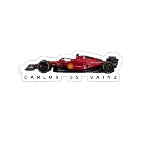 Carlos Sainz F Sticker Small Carlos Sainz Car Formula Ferrari