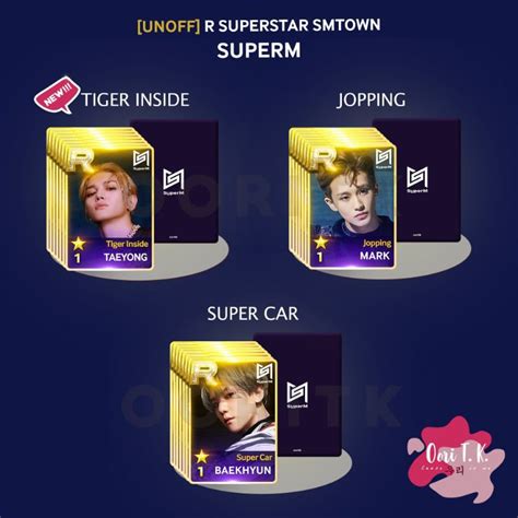 Jual Min Pembelian Pcs Mix Unoff R Cards Superstar Smtown Superm