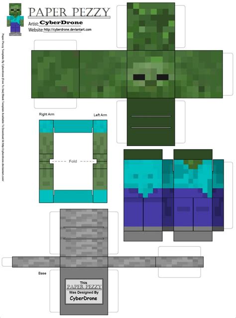 Minecraft Papercraft Models Minecraft Papercraft Block Templates