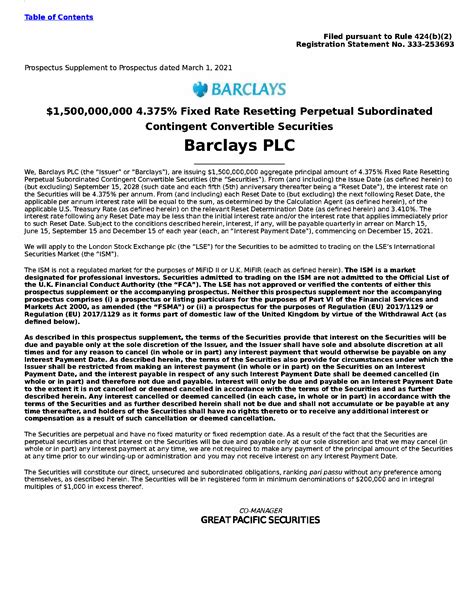 GPS Co Manages A 1 5 Billion Barclays Transaction Great Pacific