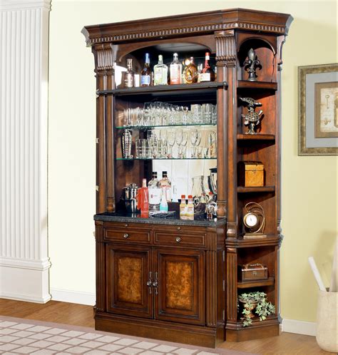 Parker House Corsica Bar Base And Hutch With Corner Shelves Del Sol