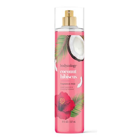 Bodycology Fragrance Body Mist Coconut Hibiscus 8 Fl Oz