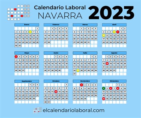 Calendario Laboral Navarra 2023