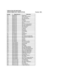 Codificaci N Nacional Departamentos Y Codificaci N Nacional