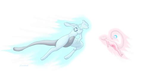 Mew vs. Mewtwo by scarylew on DeviantArt