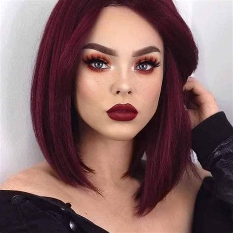 Pin De Alexandra Hern Ndez En Burgundy Cabello Color Borgo A Pelo