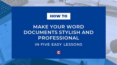 How To Make Your Word Documents Stylish And Professional