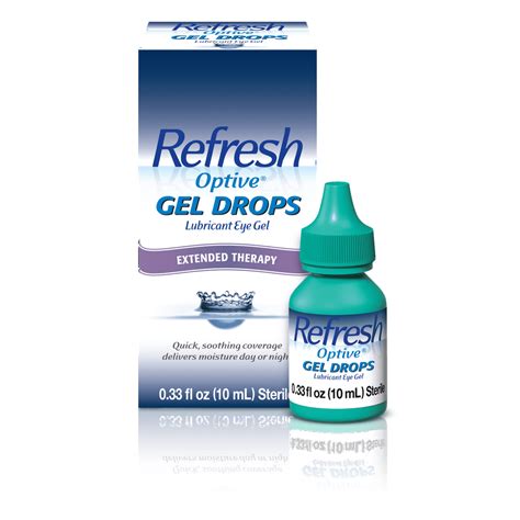 Refresh Optive Eye Drops Lubricant Eye Gel 0 33 Fl Oz