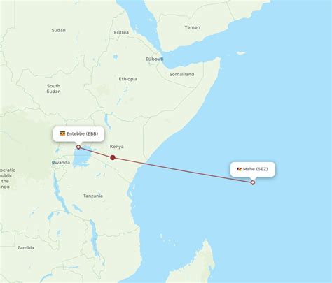 All Flight Routes From Entebbe To Mahe Island Ebb To Sez Flight Routes