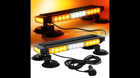 Aspl Led Strobe Flashing Light Bar Emergency Warning Beacon Lights