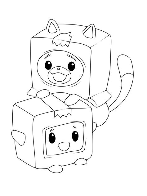 Roblox lankybox coloring pages