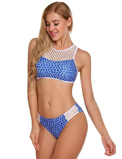 High Neck Racerback Bikini Set Swimsuit WF Shopping