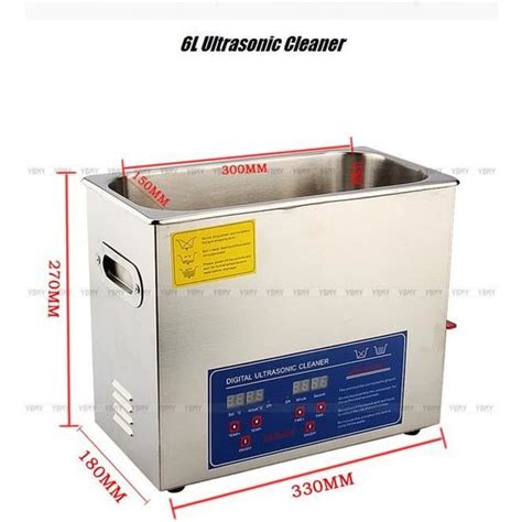 6L Nettoyeur à ultrasons Equipement ultrasonique numérique en acier