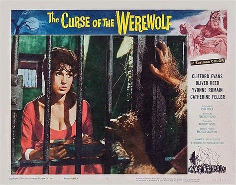 Oliver Reed And Yvonne Romain The Curse Of The Werewolf 1961 Werewolf