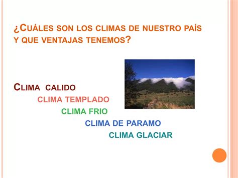 El Clima De Colombia Y El Mundo Ppt