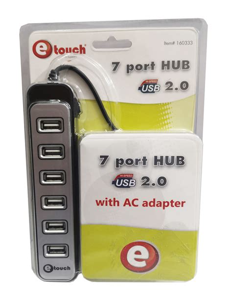 Hubs Y Lectores Etouch® Hub 7 Puertos Usb Tipo Barra Etouch®