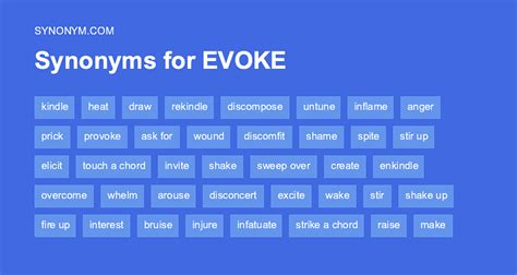 Another Word For Evoke Synonyms Antonyms