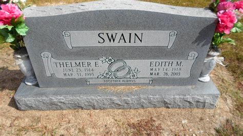 Thelmer Ernest Swain Find A Grave Memorial