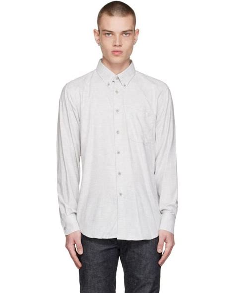 Naked Famous Easy Shirt In White For Men Lyst