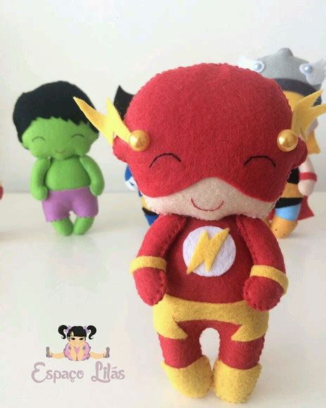 Flash Boneco Feltro Super Herói Elo7 Produtos Especiais