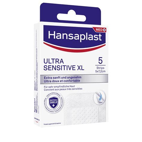 HANSAPLAST Ultra Sensitive XL Silikon Pflaster Haar Shop Ch