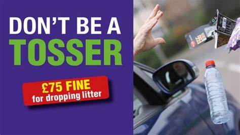 Dont Be A Tosser Campaign Starts In Northamptonshire Bbc News