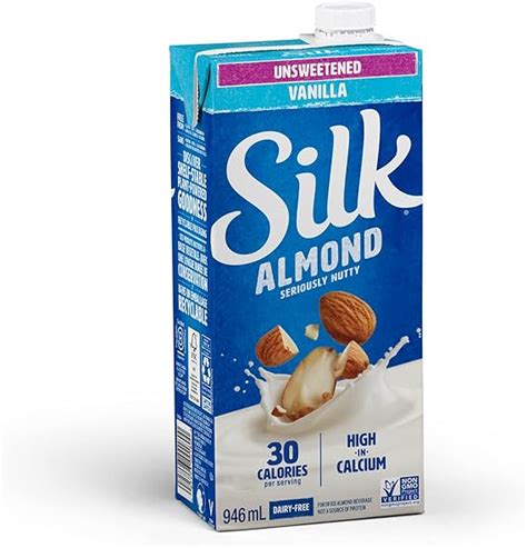 Silk Lait D Amande Vanille Non Sucr Lot De Ml Boisson