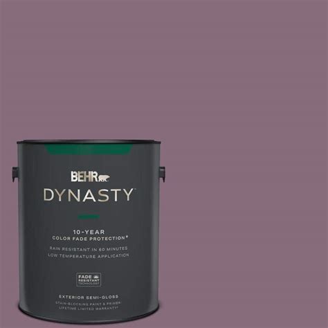 BEHR DYNASTY 1 Gal S110 6 Plum Royale Semi Gloss Enamel Exterior