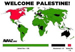 See Who Voted For Palestine Palestine World Map