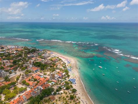 Premium Photo Aerial View Of Porto De Galinhas Beach In The City Of