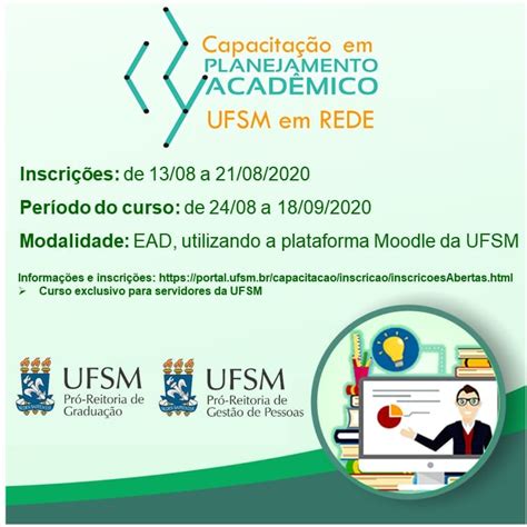 Inscrições abertas Curso de Planejamento Acadêmico para o REDE UFSM