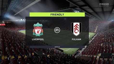 Fifa 22 Liverpool Vs Fulham Friendly Match Fifa 22 Gameplay Youtube