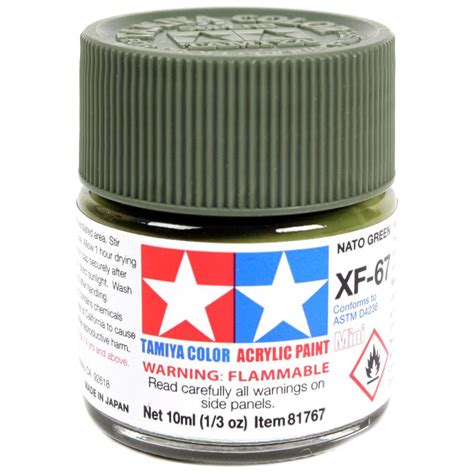 Tamiya Xf Acrylic Paint 10ml Nato Green Xf 67