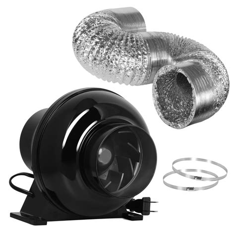 Buy Ipower 4 Inch 195 Cfm Inline Ventilation Quiet Vent Blower Non Insulated Flex Aluminum Grow