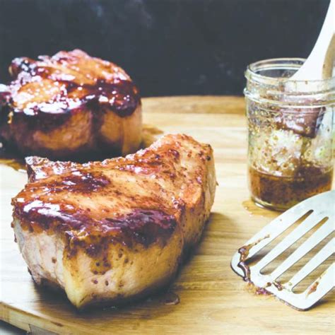 Honey Brined Creole Mustard Glazed Pork Chops Recipe Goldmine