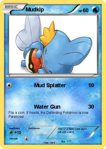 Pokémon Mudkip 832 832 Mud Splatter My Pokemon Card