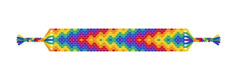 Vector Rainbow Lgbt Handmade Boho Friendship Bracelet Of Threads