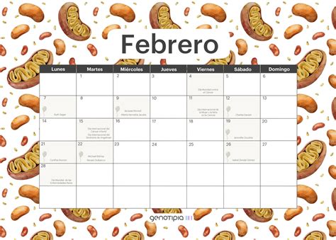 Calendario Gen Tico Febrero Genotipia