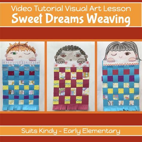 Paper Weaving Blankets Art Project Video Guided Lesson Plan Kindy Nd