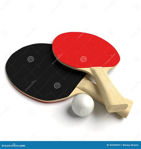 Ping Pong Paddles Stock Illustration Illustration Of Black 43304494