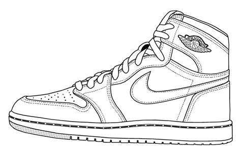 Jordan Schuhe Ausmalbilder Sneakers Drawing Sneakers Illustration