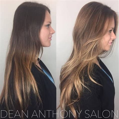 Before And After Balayage By Dean Anthony Salon Long Hair Styles