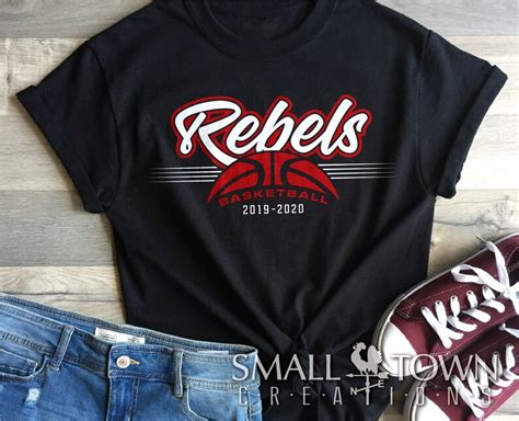 Rebel Rebel Basketball Rebel Mascot Basketball team | Etsy